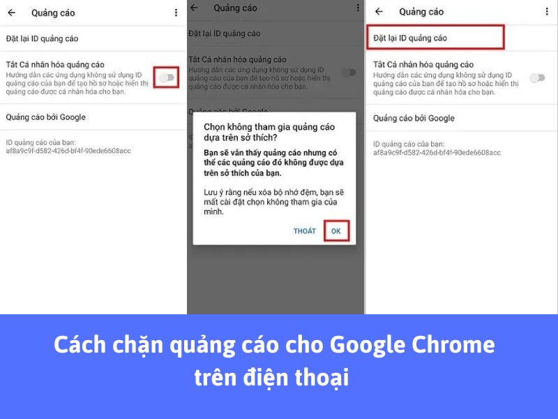 Chặn quảng cáo trên Androi 